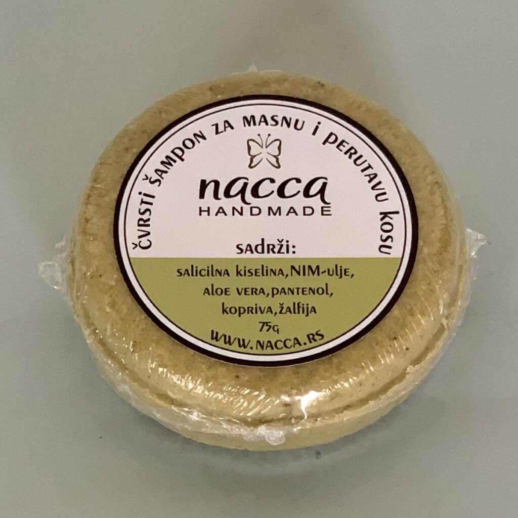 Čvrsti šampon za masnu i perutavu kosu
